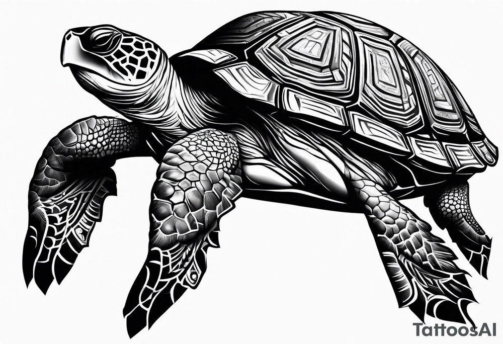 Turtle palau tattoo idea