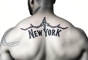 Lebron New York strong fearless tattoo idea