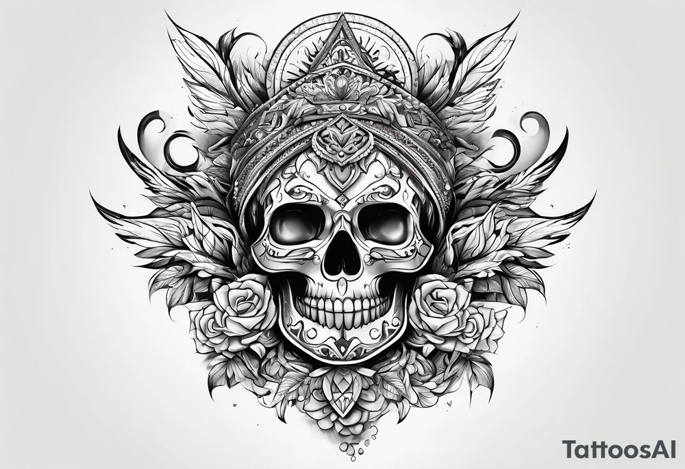 Something tough on chest tattoo idea