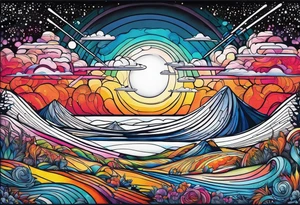 A field of lightsabers tattoo idea