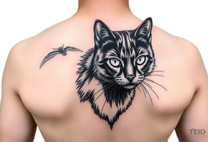 Black Cat tattoo idea