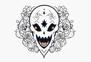 lovely ghost tattoo idea