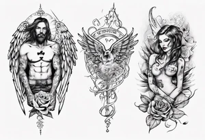 Love tatoos from heaven tattoo idea