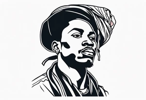 African American revolutionary tattoo tattoo idea