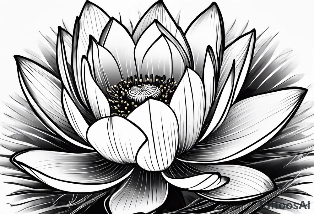 Lotus flower tattoo idea