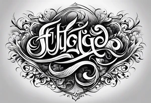 The word “fuego” in cursive with flames around it. tattoo idea