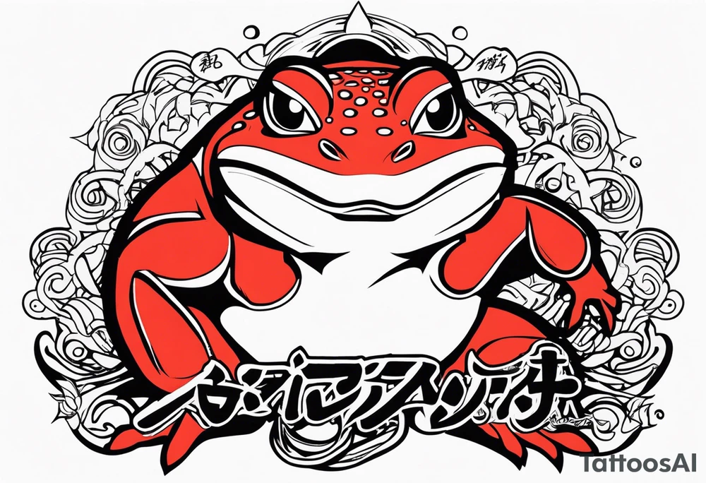 Jiraiya Naruto Gamakichi toad tattoo idea