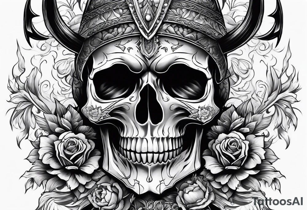 Diablo, skull tattoo idea