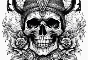 Diablo, skull tattoo idea