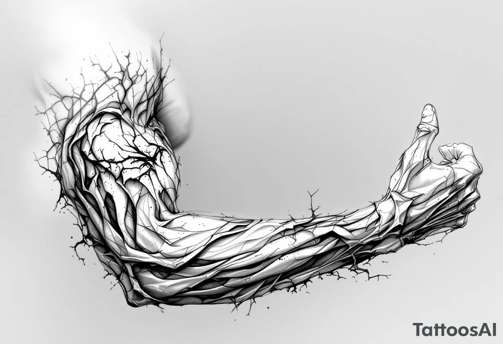 Corrupted angel tattoo tattoo idea