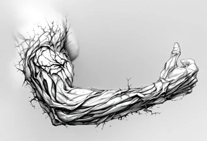 Corrupted angel tattoo tattoo idea