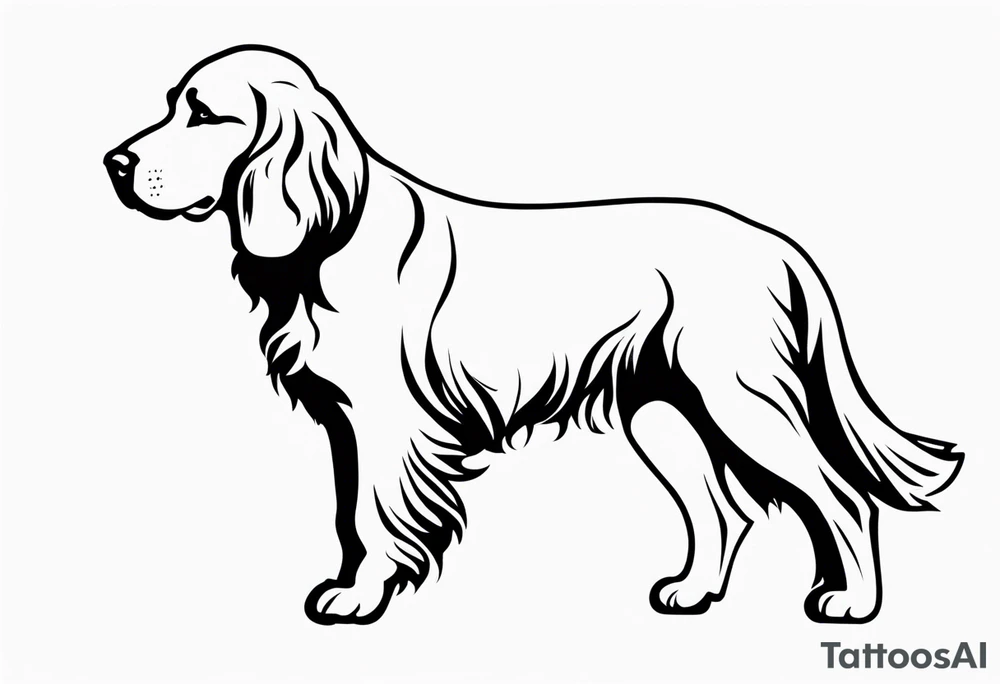 irish setter tattoo idea
