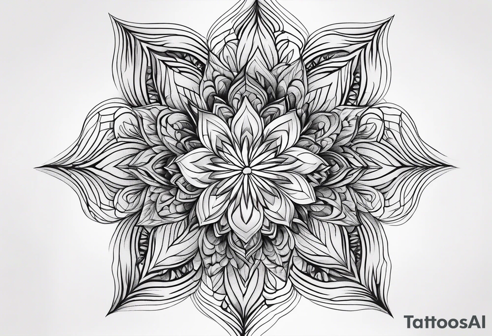 Fractals square tattoo idea