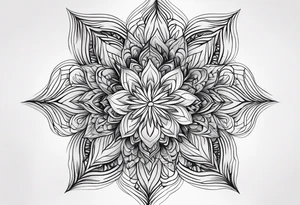 Fractals square tattoo idea