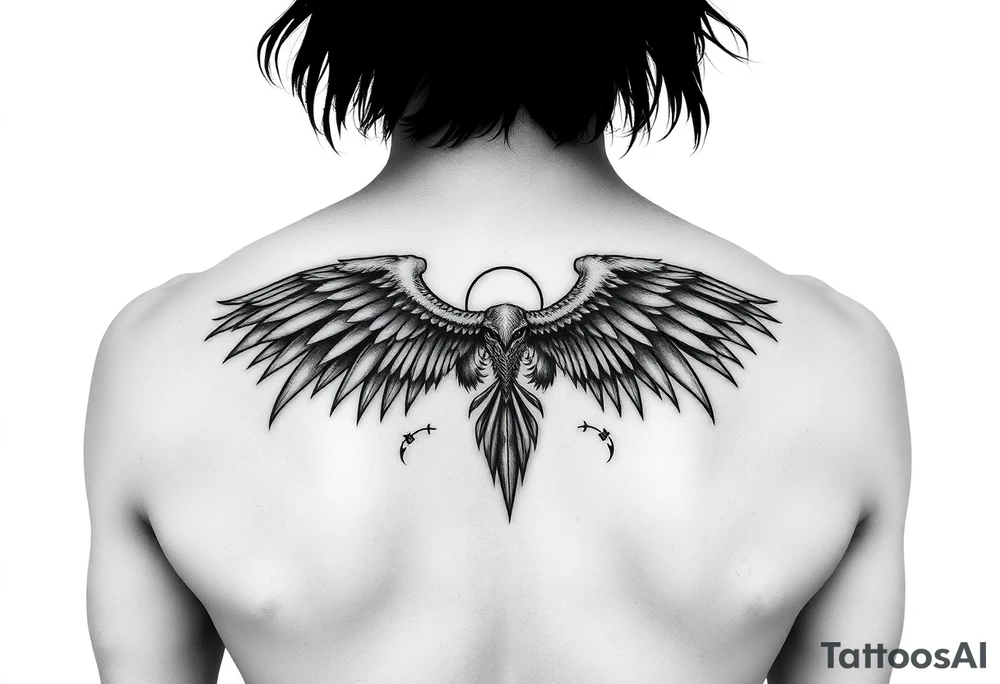 Estilo conceptual con sombras y degradados. Temática sumbarinismo y manta raya, viajar por el mundo tattoo idea