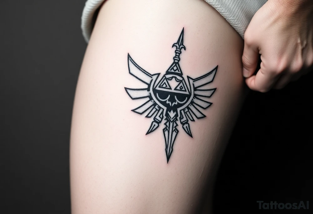 Testosterone injection site withlehend of zelda tattoo idea