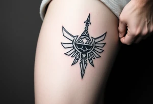 Testosterone injection site withlehend of zelda tattoo idea