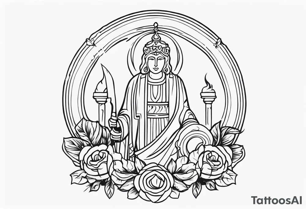 Römische Statue tattoo idea
