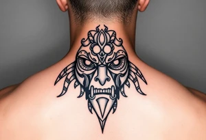 Zulu 
african mask tattoo idea