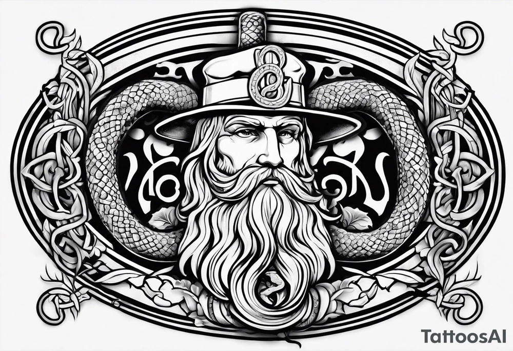 asclepius rod with snaked old school tattoo idea