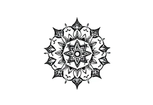 spiritual feathers ornamental mandala indian shaman rune tattoo idea