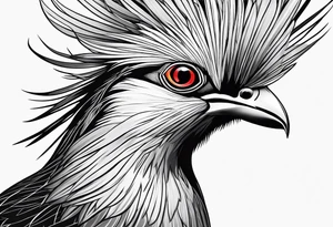 Turaco bird tattoo idea