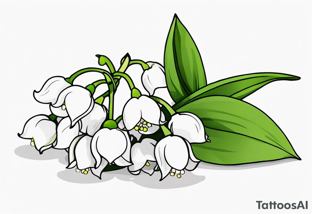 Lily of the valley tattoo idea