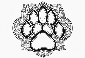 Paw Print tattoo idea