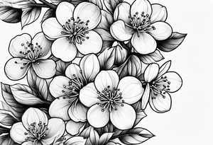 Plum blossoms tattoo idea