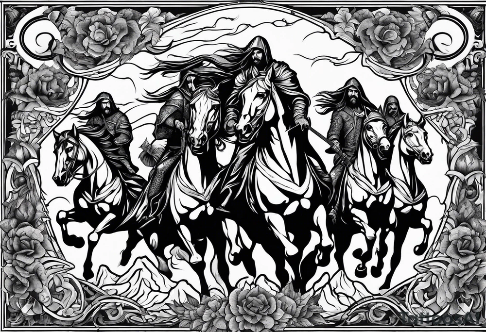 Four Horsemen of the Apocalypse tattoo idea