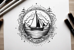 UPLIFTING THOGHTS NO WORRIES tattoo idea
