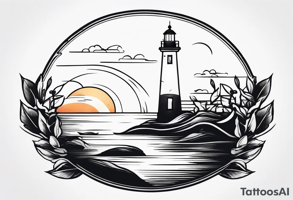lighthouse tattoo idea