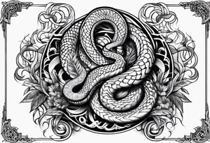 Almighty Serpent and Almighty Jesus tattoo idea