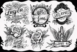 Layla Jones
4-ever and always tattoo idea
