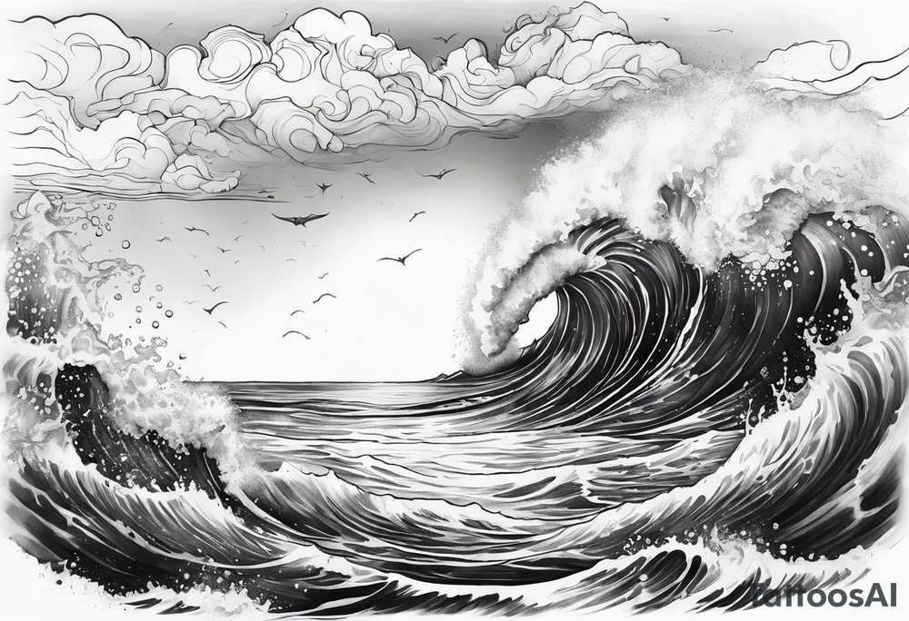 ocean tattoo idea