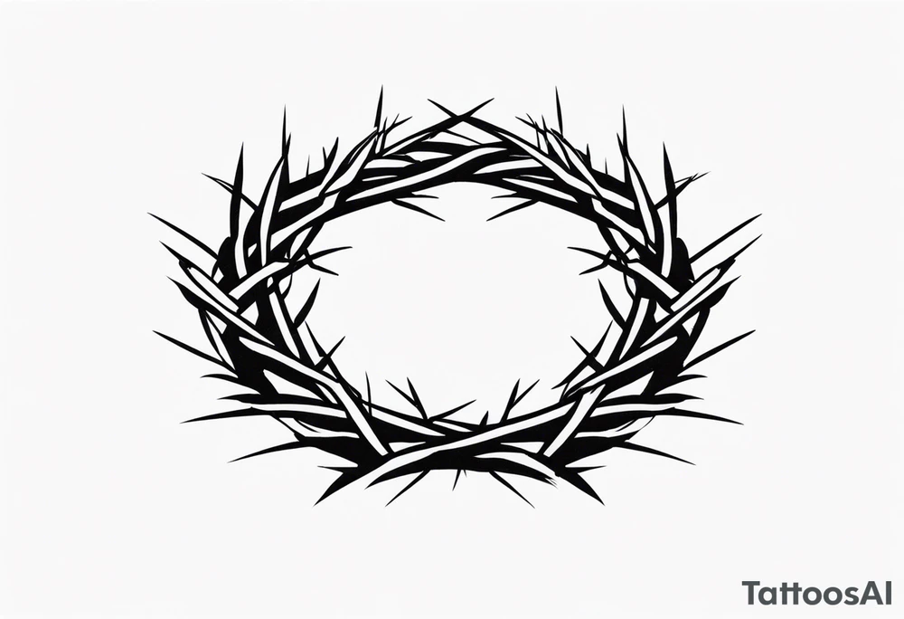 crown of thorns tattoo idea