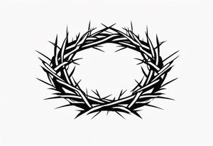 crown of thorns tattoo idea