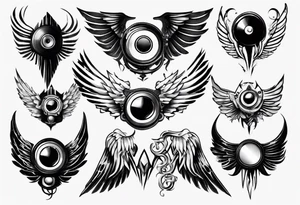 speaker wings tattoo idea