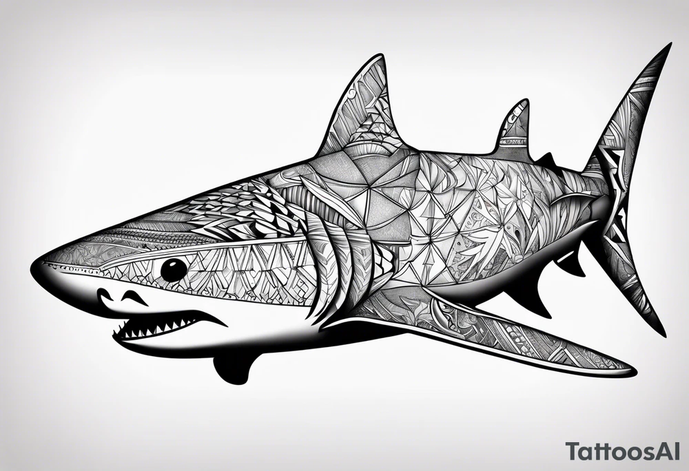 Tahitian Shark tattoo idea
