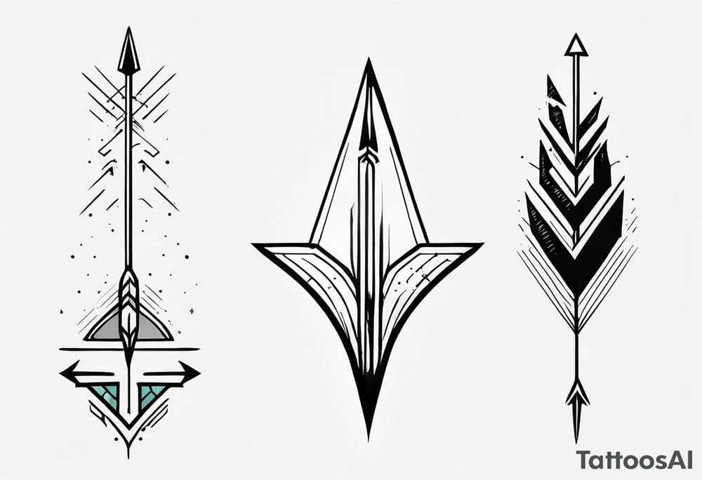 Vertical Arrow tattoo idea