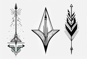 Vertical Arrow tattoo idea