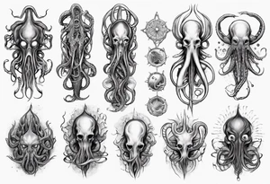lovecraft myth tattoo for forearm tentacle +++ tattoo idea