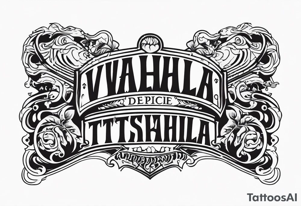 Valhalla  ptsd suicide Deppression tattoo idea
