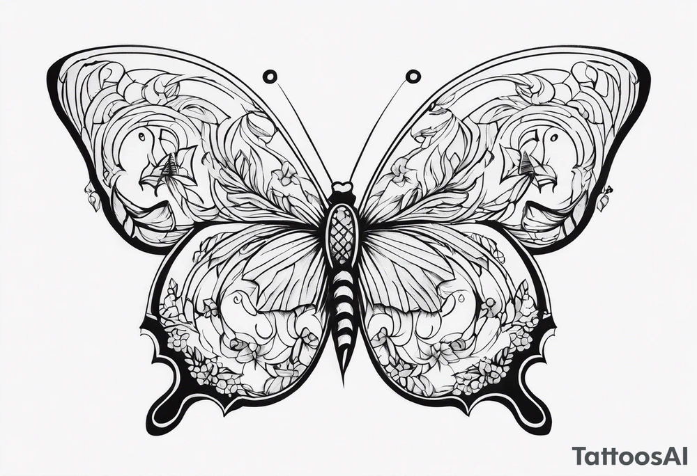 Vlinder, Yara tattoo idea