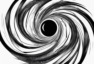infinity symbol as a black hole tattoo idea
