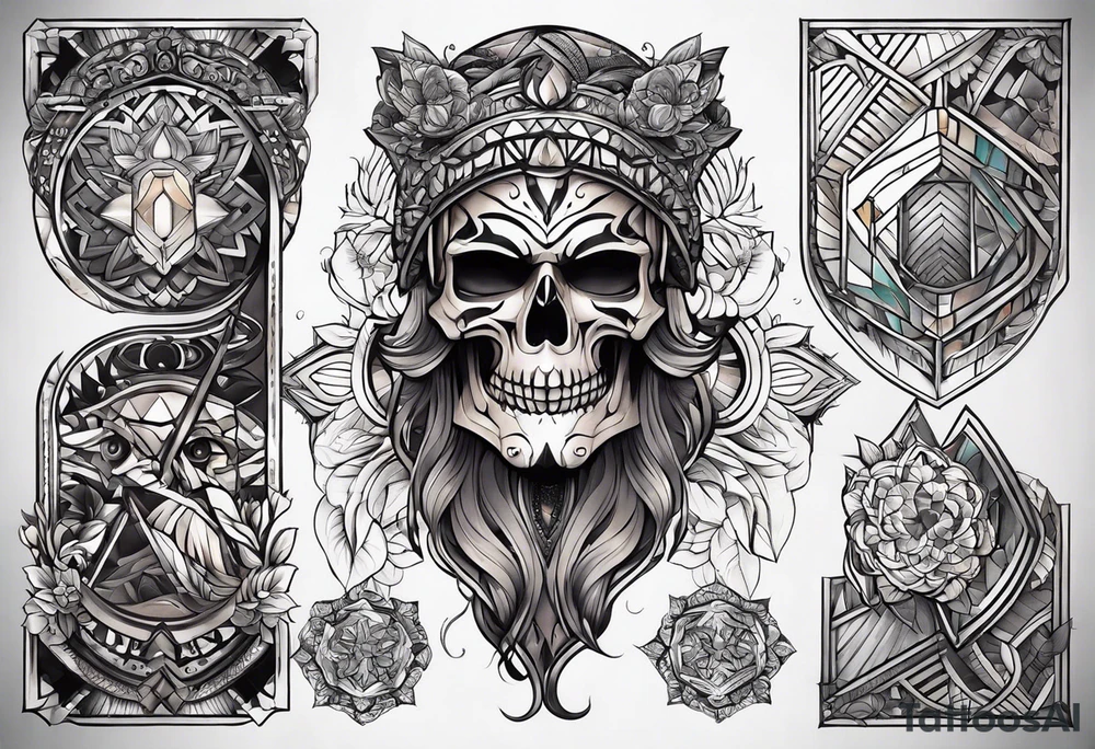 Knee tattoo tattoo idea