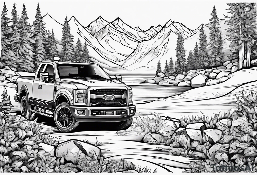 Flames to fash to frozen tundra tattoo idea