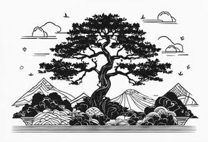 Hong Kong tree 6 tattoo idea