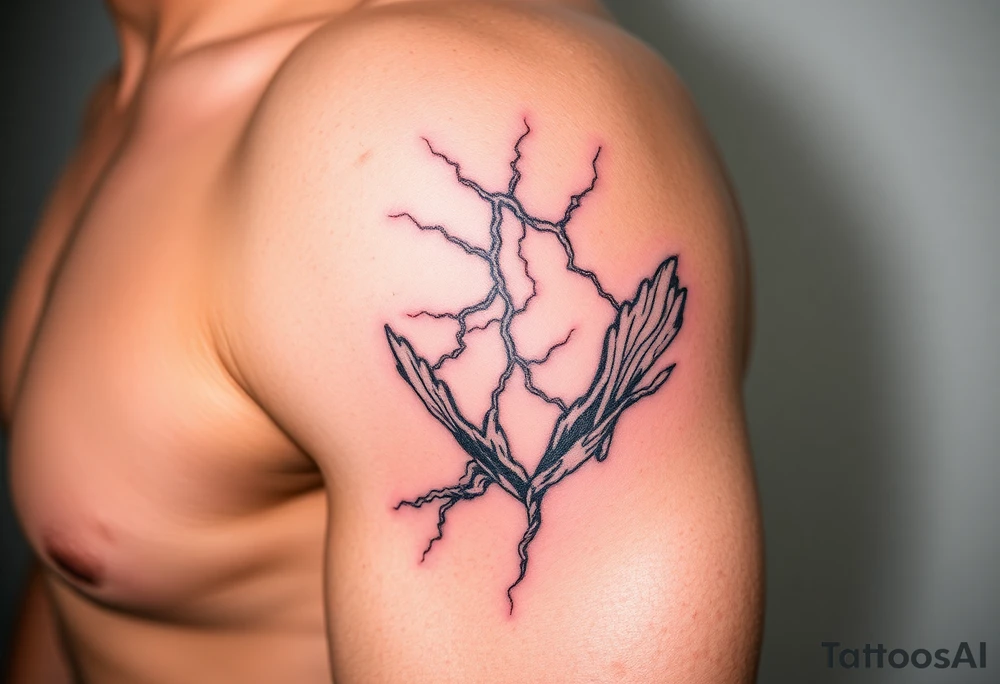 Lightning scene tattoo idea