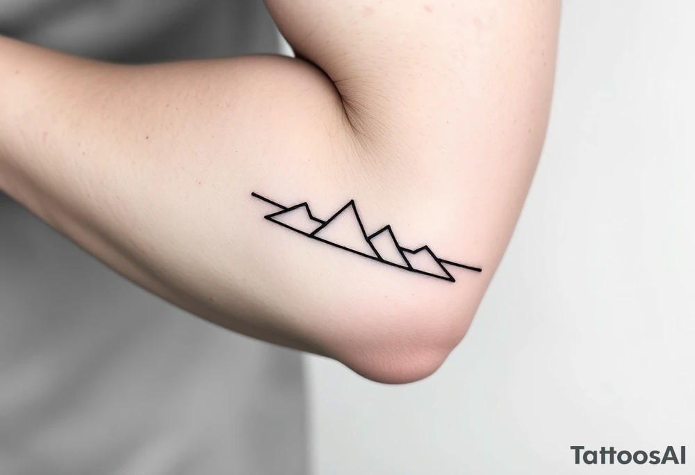 3 lines around the arm.
Each line represents my willingness to explore new places, learn new things and meet new people. tattoo idea